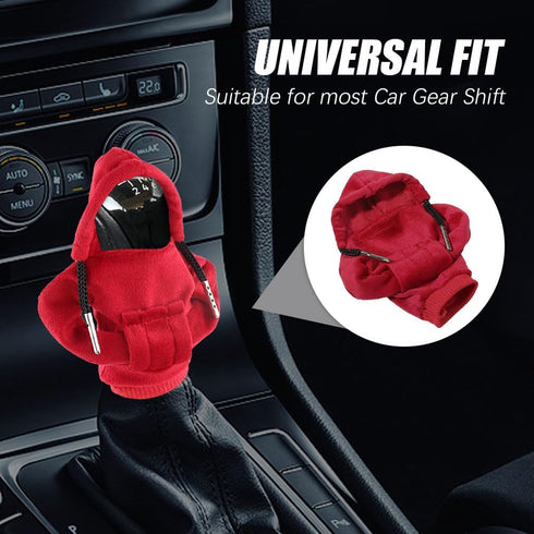 2PCS Shift Cover for Car, Shift Knob Cover, Car Gear Shift Cover, Hoodie Car Shifter, Hoodie Car Shifter, Soft Shift Knob Cover Interior Decor Acc...