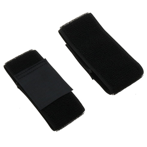 4PCS Adjustable Football Leg Wrap Black Nylon Elasticated Sweatband Anti Collision Sport Bandage Leg Brace Suitable for Running Mountaineering Hik...