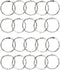 Loose Leaf Binder Rings 1-Inch?20 Pack? Office Metal Book Rings, Nickel Plated Steel Key Rings for School?Sliver...