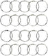 Loose Leaf Binder Rings 1-Inch?20 Pack? Office Metal Book Rings, Nickel Plated Steel Key Rings for School?Sliver...