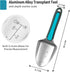 Garden Shovel Gardening Hand Trowel with Measurement Mark, Aluminum Alloy Garden Transplanting Shovel with Rubberized Handle, Rust Resistant Trowe...