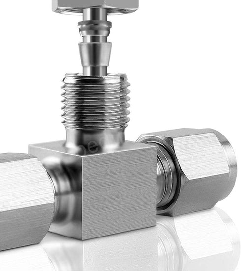 Beduan Pneumatic Stainless Steel 3/8” Compression Fittings Tee Let-Lok Adapter Tube Connector...