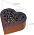 WESTONETEK Heart Shaped Vintage Wood Carved Mechanism Musical Box Wind Up Music Box Gift for Christmas/Birthday/Valentine's Day, Melody You are My...