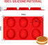 Muffin Top Pan, Silicone Egg Molds for Breakfast Sandwiches 3" Round Silicone Egg Pan for Baking English muffins, Whoopie Pies, Corn Bread, Egg bi...