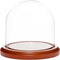 Plymor 4" x 4" Glass Display Dome Cloche (Walnut MDF Base)...