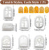 CRASPIRE 6 Shapes Boho Landscape Polymer Clay Cutters Basic Clay Cutter for Polymer Kit Vintage Sun Mountain View Earring Pattern Jewelry Making D...