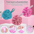 Mesh Pouf Loofah Sponge Pack of 4 Bath Shower Loofah Sponge Deep Cleansing Body Scrubber Balls Exfoliating Bath Sponge Cleanse Soothe Skin Luffa E...