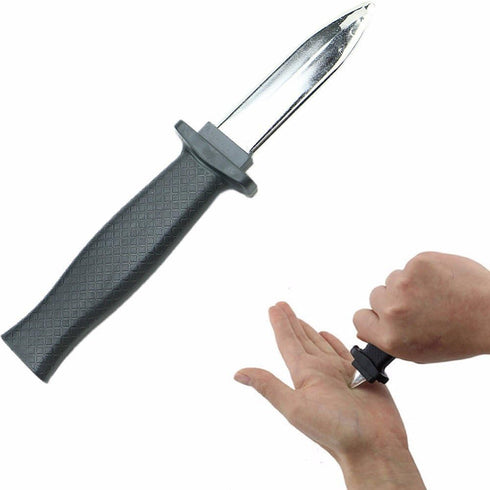 2 PCS Retractable Knife Joke Trick Halloween Props Toy Disappearing Dagger Fake Plastic Blade Magic Toy...