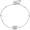 Butterfly Anklet Adjustable Foot Anklet S925 Sterling Silver Butterfly Anklet Foot Anklet Jewelry Gifts for Women Sister Christmas Birthday Valent...
