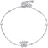 Butterfly Anklet Adjustable Foot Anklet S925 Sterling Silver Butterfly Anklet Foot Anklet Jewelry Gifts for Women Sister Christmas Birthday Valent...