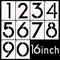 DXCYZ 16 Inch Large Number Stencils Kit 0-9 Address Number Stencil, 10PCS Reusable Plastic Painting Number Templates for Mailbox Signs, Door, Cars...