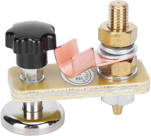 Welding Magnetic Single Head, Soldering Grounding Connector Tool Welding Magnet Ground Clamp with Thickened Insulation Board...