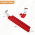 Vinyl Siding Removal Tool Fits for Reattach Siding Repair, Steel Blade Siding Zip Tool Extra Long Non-Slip Grip Handle?Red?...