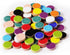 Mosaic Tiles - Ceramic Circular Bulk Mosaic Tile Assortment - 1.5x1.5 cm Mixed Colors Glass Tile - 42pcs/100g Craft and Backsplash Tile (Circular ...