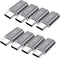 QianLink Micro USB to USB C Adapter,8-Pack Aluminum USB Type C Adapter Convert Connector Compatible with Samsung Galaxy S10 S9 S8 Plus Note 9 8, L...