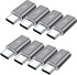 QianLink Micro USB to USB C Adapter,8-Pack Aluminum USB Type C Adapter Convert Connector Compatible with Samsung Galaxy S10 S9 S8 Plus Note 9 8, L...