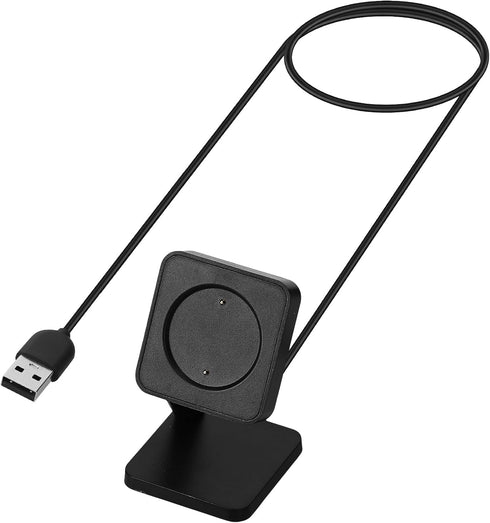 kwmobile Docking Station Compatible with Huami Amazfit GTS 3 / GTR 3 / GTR 3 Pro/T-Rex 2 - Charging Charger Cable with Stand - Black...