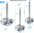 3PCS PVC Pipe Reamer Set for Professional Plumber, PVC Fitting Saver in Size of 1.5in 2in and 3in, Pipe Reamer Tool Suitable for Home Remodeling a...