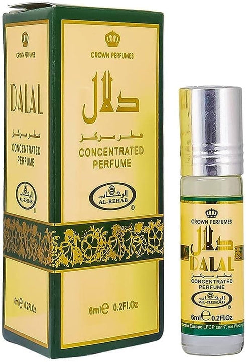 Al-Rehab Dalal Concentrated Perfume Rollerball for Women, 0.2 Ounce...