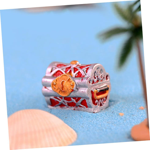 4Pcs Treasure for Aquarium Small Fun Fish Tank Aquarium air Decorations Gold Fish Aquarium Decorations Mini Treasure Chest Miniature Treasure Ches...
