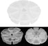 Clear 8 Compartment Round Jewelry Bead Storage Organizer, Portable Nail Storage Container 8 Grids Empty Nail Art Container Case Box Rhinestones Co...