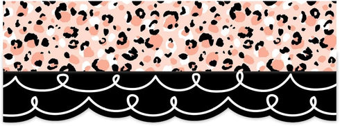 CTP Jungle Friends Blush Leopard EZ Border, Bulletin Board Border Top Classroom Decorating Accents (Creative Teaching Press 10985)...