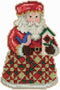 Cozy Christmas Santa Beaded Counted Cross Stitch Kit 2013 Mill Hill Jim Shore JS203104...