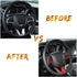 JeCar Steering Wheel Cover Interior Decoration Trim Kits Compatible with Dodge Challenger/Charger 2015-2023/Durango 2014-2020 & Grand Cherokee 201...