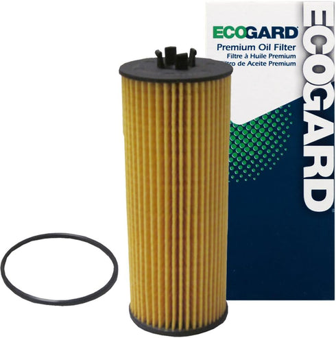 ECOGARD X10186 Premium Cartridge Engine Oil Filter for Conventional Oil Fits Mercedes-Benz S550 4.7L 2014-2017, C300 3.5L 2013-2014, GL450 3.0L 20...