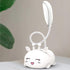 Cute Deer Lamp USB Rechargeable Reading Light,LED Desk Lamp for Kids, Portable LED Table Light, Flexible Gooseneck Eye-Care Cartoons Small Desk La...