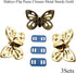 HAHIYO Butterfly Twist Purse Closure Turn Locks Clip Clasp Easy Install with Online Instructions Picture for Wallet Briefcase 1.93 Inch Length Met...