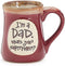 1 X I'm a Dad Superpower Burgundy 18 Oz Mug...