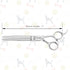 Dog Cat Scissors for Grooming, Pet Shears for Thick Coats and Matted Hair, Thinner Curved Straight Chunker Stainless Steel Shears (7.0" Chunker Si...