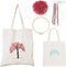 WADORN DIY Tote Canvas Bag Embroidery Kit with Tree Pattern, Tote Bag Needlepoint Starter Kit Personalized Canvas Bag Cross Stitch Kit with Instru...