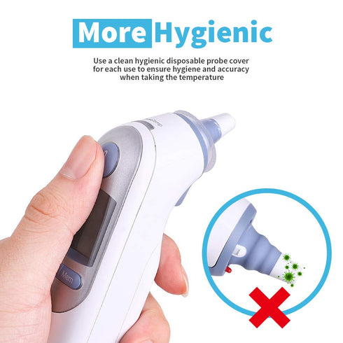 300 Counts Ear Thermometer Covers Lens Filters Refill Caps for Ear Thermometer Models, BPA Free and Disposable Ear Thermometer Covers(300)...