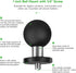 FANAUE GB-02 Aluminum 1" Ball Adapter with 1/4"-20 Threaded Stud, Compatible with RAM Mount B Size Double Socket Arm for Insta 360 Panorama Series...