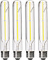 Dimmable 4W LED Tube Bulbs 4000K Daylight White, T10 Tubular Edison Style LED Filament Bulb, Vintage Light Bulbs 40 Watt Equivalent,E26 Medium Bas...