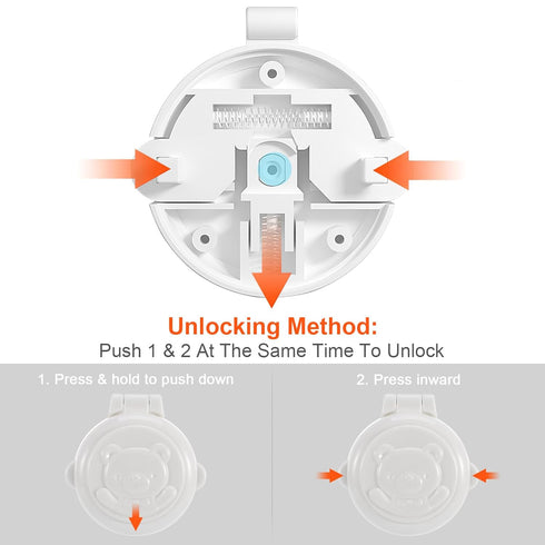 Operitacx 4pcs Protection Cap Child Safety Locks Kids Appliances Stovetop Protector Washing Machine Child Proof Washer Child Safety Lock Stove Kno...