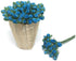 1 Bundle of 50 Blue Tiny Rose Mulberry Paper Flower Scrapbook Craft 5mm Card Wedding Dollhouse S-265...