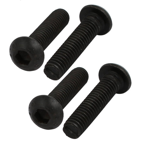 uxcell 4pcs M6x25mm 10.9 Grade Left Hand Thread Bolt Lock Screw for Drill Chuck...