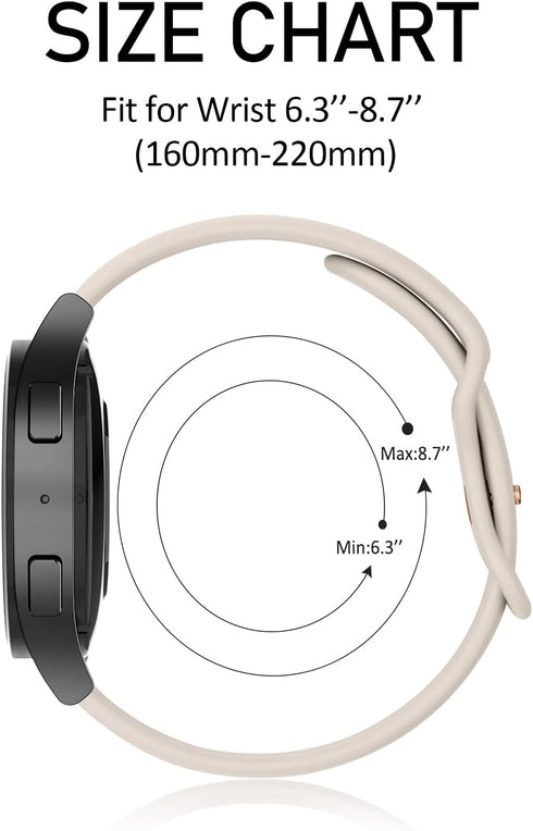 Vancle bands Compatible with Garmin Forerunner 245/Forerunner 645/Forerunner 165/Forerunner 55 SmartWatch, 20mm Silicone Sport band for Garmin For...