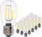 Banord 15 Pack Dimmable 2W S14 Replacement LED Bulbs, 2700K Warm White Waterproof Outdoor String Lights Vintage LED Filament Bulb, Shatterproof E2...