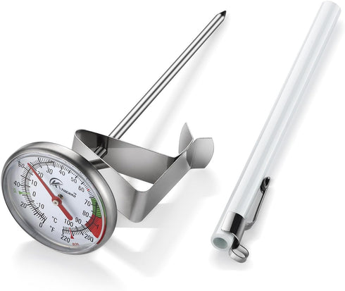 KT THERMO Instand Read 2-Inch Dial Thermometer,Best for The Coffee Drinks,Chocolate Milk Foam...