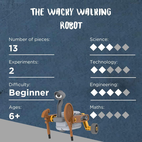 Thames & Kosmos - Rebotz: Knox - The Wacky Walking Robot - Engineering Science Kit - Educational Building Toys - Fun for Kids, Ages 6+ - 552004...