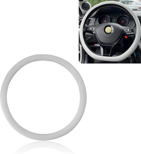 Pack-1 Car D Shape Steering Wheel Cover, Car Non-Slip Silicone Steering Wheel Protector Cover,Suitable for D Shape Flat Bottom Steering Wheel, All...