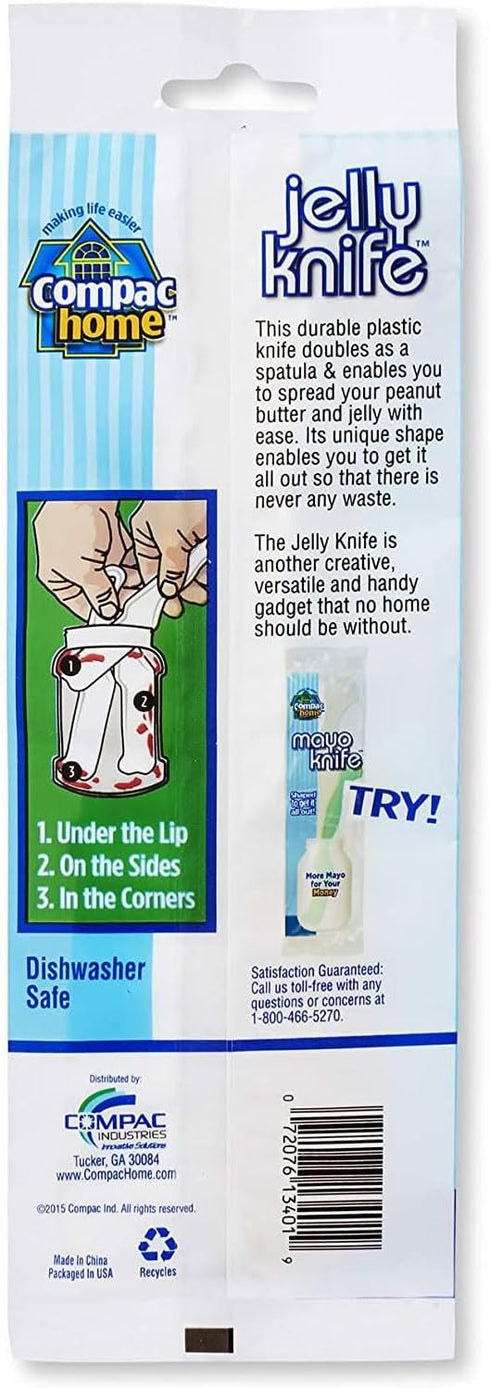 Compac Peanut Butter And Jelly Spreader Plastic Knife, 7.5 x 1 x .25...