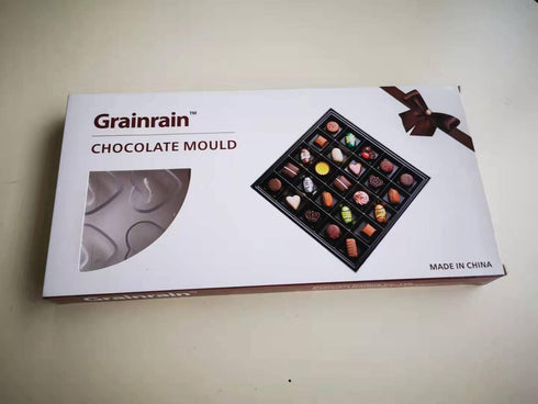 Polycarbonate Chocolate Mold DIY Candy Mould Clear Hard Plastic Bakeware Pastry Tools Rectangle Shaped...