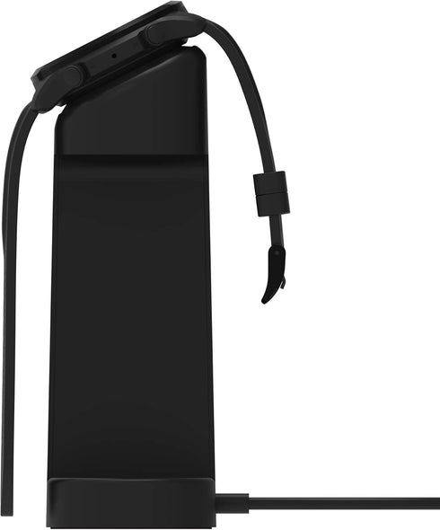 Replacement Connection Charging Dock Compatible with Ticwatch Atlas/Pro 5 Enduro/Pro 5/3 Charger Stand Station Case Friendly with 5 Feet Cable Bla...