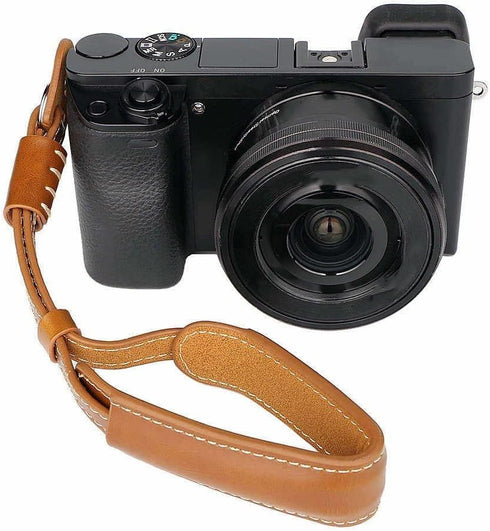 Camera Hand Wrist Strap Leather Hand Strap compatible for Fujifilm X-T5 X-T30 X-T20 X-T4 X-T3 X100V X100F Sony A6000 A6100 A6300 A6400 A6500 A6600...