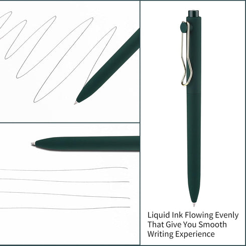 WY WENYUAN Ballpoint Pens, Pens Fine Point Smooth Writing Pens, Nice Teacher Pens For Journaling, Black Ink 1.0 Mm Pens Office Desk Accessories, A...